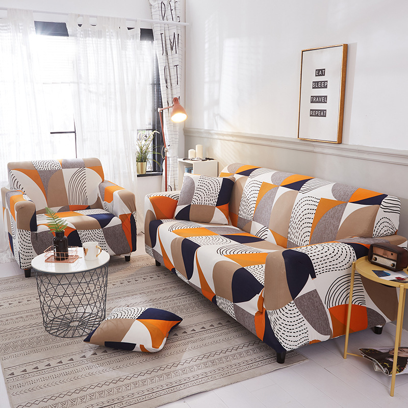 Общее использование прост в эксплуатации 3 Seater эластичный стрейч полиэфирный чехол для дивана для гостиной