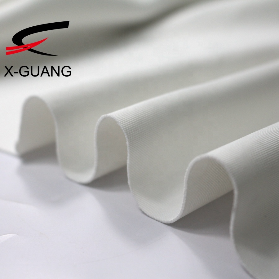 90% RPET Recycled Polyester 10% Spandex 300gsm-350gsm Stretch Scuba Fabric Made Recycled Plastic Bottles