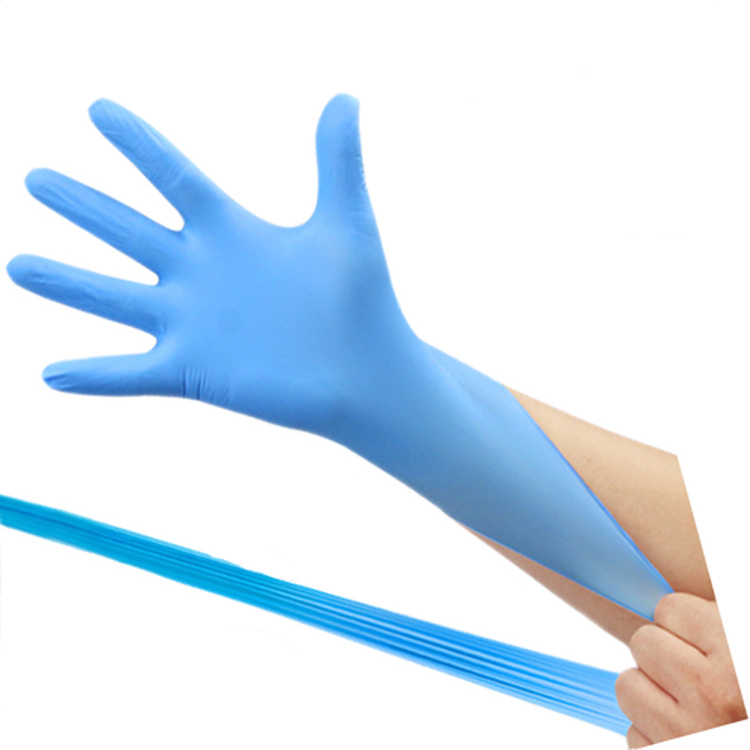 Blue Examination Powder Free Disposable Nitrile Gloves