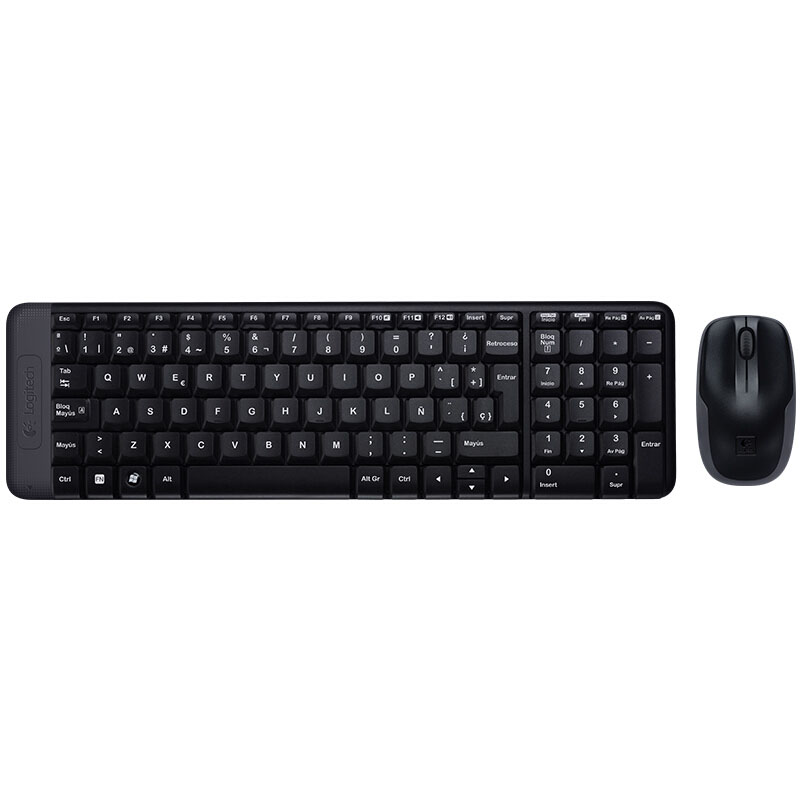 Logitech MK220 черный беспроводной 2,4G приемник Беспроводная Офисная Клавиатура Combo