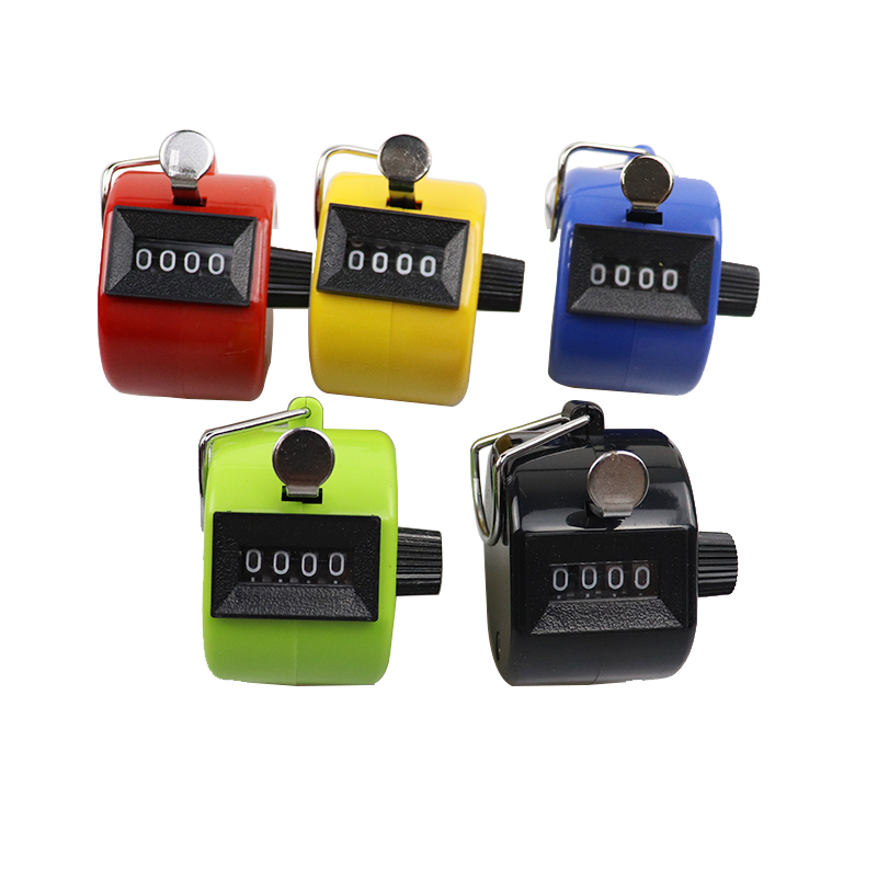 Новый металлический чехол, механический счетчик пальцев Tally Clicker, цифровой ручной счетчик, индивидуальный дополнительный нейлоновый шнурок