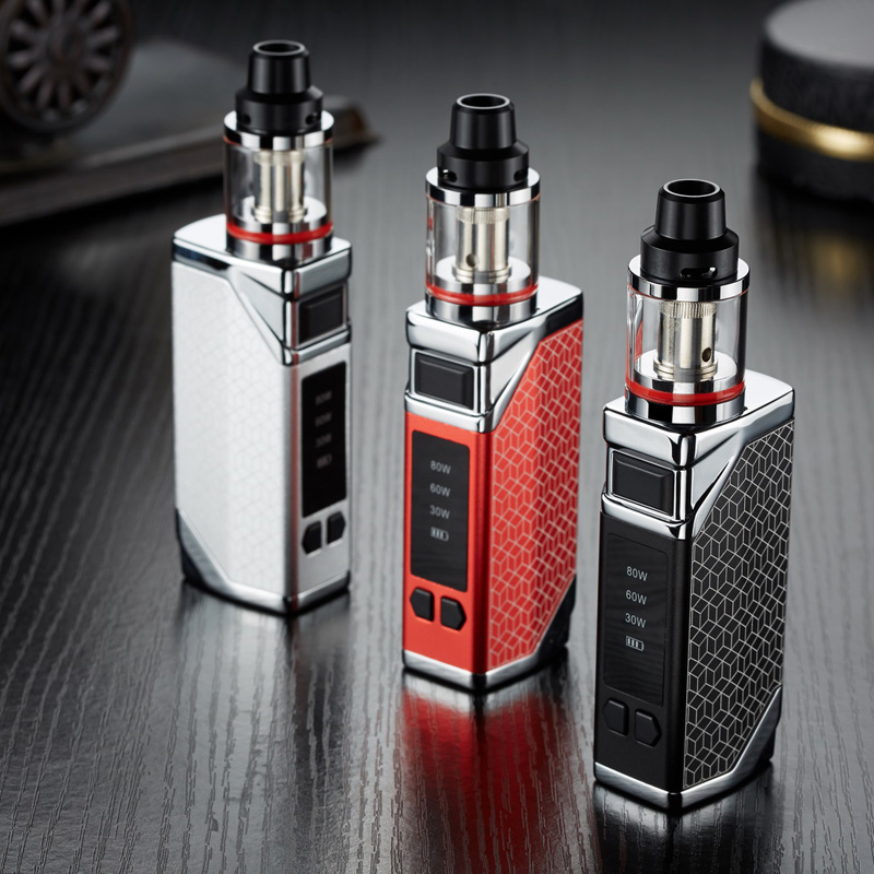 2021 new custom logo vape kit BOX starter kit ecig box mod 80w smoke vape mod