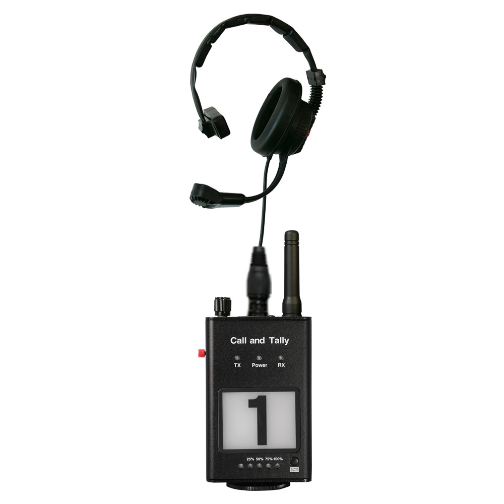 Talk and tally extension, receiver, call and tally receiver