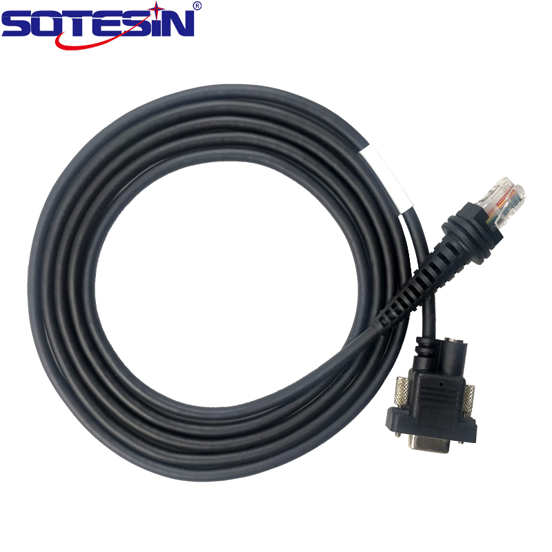 SOTESIN RS232 DB9 к RJ45 2 м прямой 1900R2L для Honeywell HHP 1900GHD 1900GSR 1902GHD 1902GSD сканер штрих-кода кабель для передачи данных