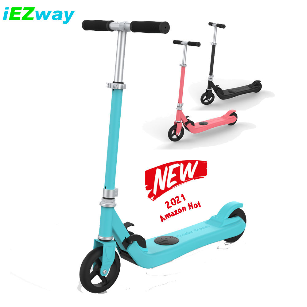 2021 iEZway UK EU складской портативный детский Электрический скутер, Детский Электрический Скутер Push