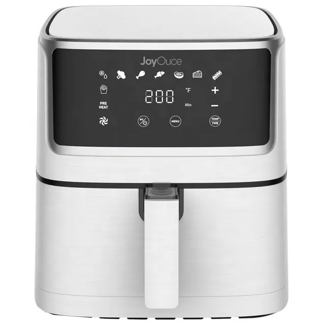 JoyOuce 5.5L/5.8Quart big capacity electric digital touch oil-less non-stick air deep fryer