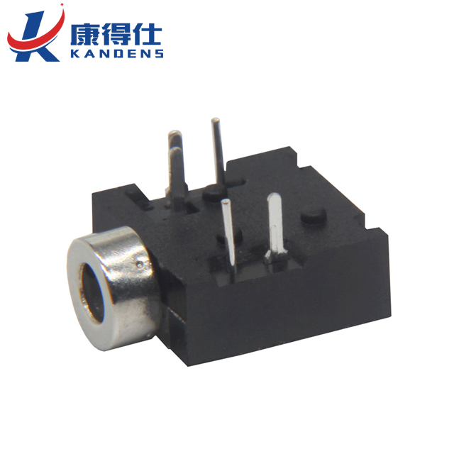 PJ204A 2.5mm headphone socket copper head 5 pin plug horizontal audio socket earphone jack connector