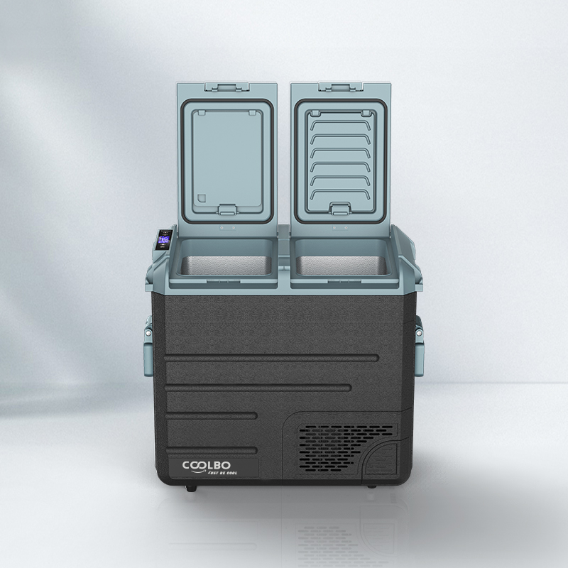 COOLBO WE60 двойной контроль AC DC Deep 60L бар портативный кемпинг автомобиль холодильник морозильная камера Холодильник Компрессор