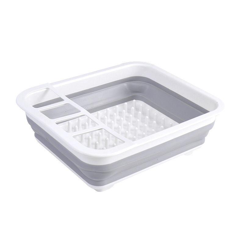 Dish rack folding kitchen for putting bowls and chopsticks tableware storage box drain bowl rack