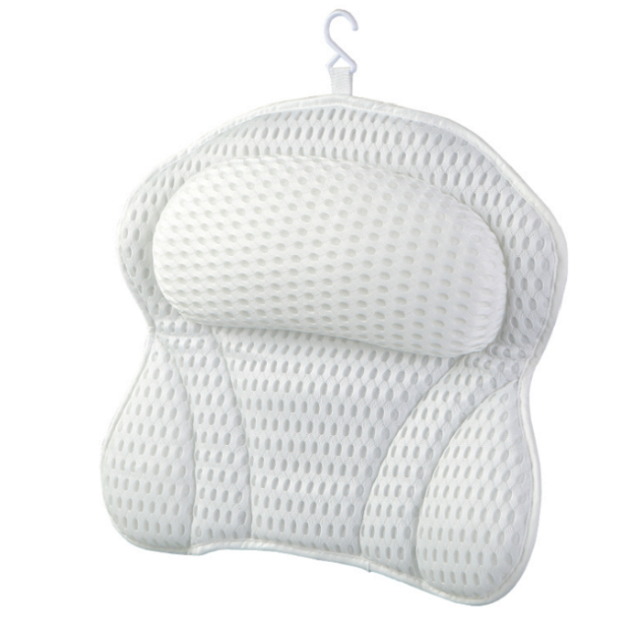 Spa 3d Breathable Net Bath Room Non-slip Bath Pillow,Bath Pillow Cushion Pillow Suction Cup