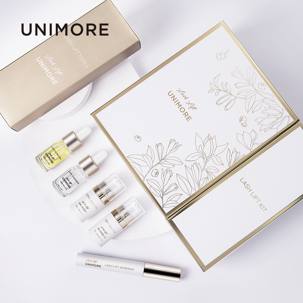 Unimore Корейская простая упаковка для подтяжки ресниц, саше, кератин, подтяжка ресниц, бровей, набор для перманентной завивки ресниц и бровей, подтяжка на заказ