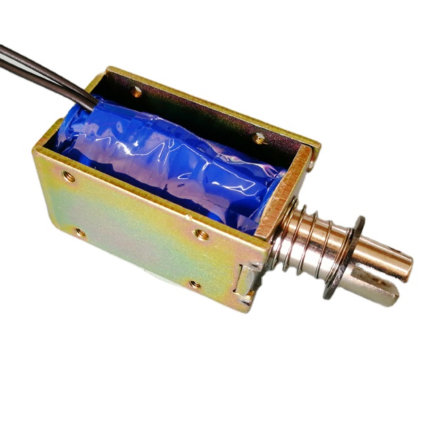 Dc 5v 24v открытая рама 12Mm линейное движение электрический Ac 12v нажимной соленоид