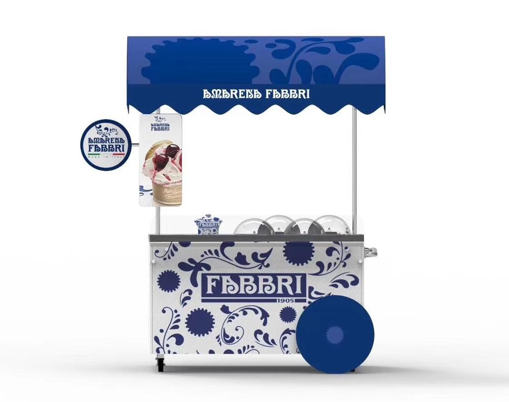 Тележка для мороженого на заказ, для продажи, топ миль, бренд Gelato, автоматическое изготовление из нержавеющей стали, магазин мороженого, изготовитель мороженого