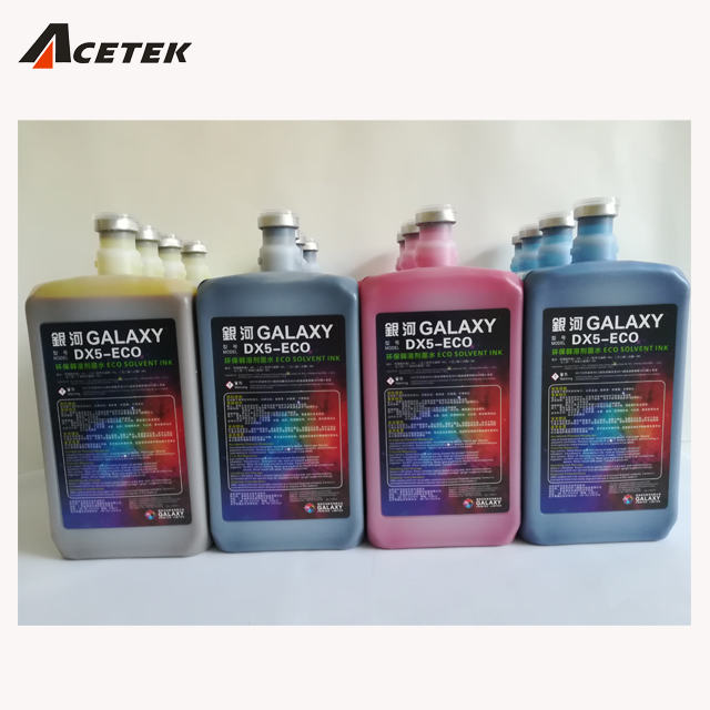 best price galaxy dx5 eco solvent ink made in taiwin for inkjet printer