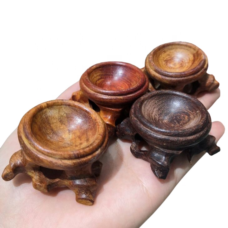 Wholesale Decoration Stand For Crystal Sphere Wooden Base Stands