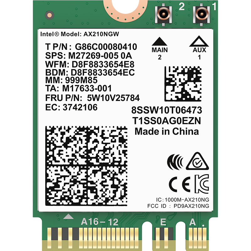 COMFAST CF-AX210-M WiFi 6 BT5.2 802.11ax сетевая карта Wifi 6 AX210 2,4 GHz/5,0 GHz/ 6GHz трехполосная WiFi карта