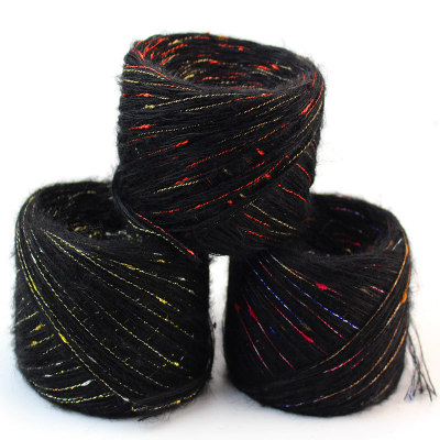 Deepeel YC028 ручная вязка веревки для вязания крючком модное пальто нить яркая шелковая шерсть мохер узел Узловая пряжа