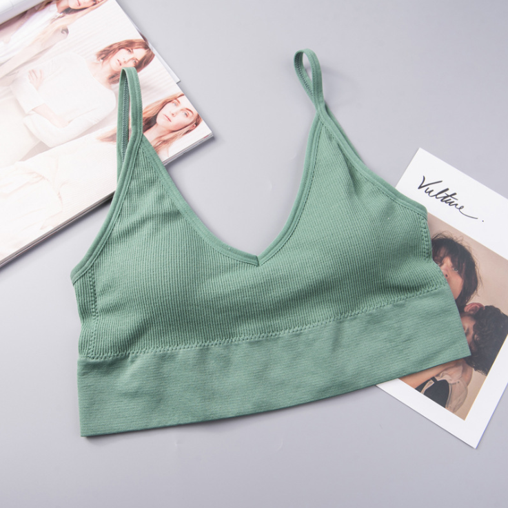 factory direct clothing sexy rib without underwire women's running bra
