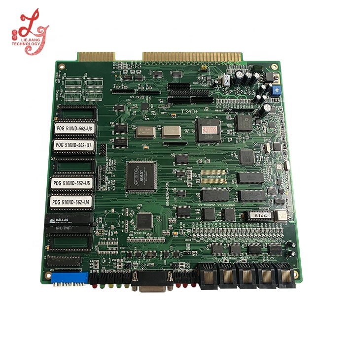 510 игр, печатная плата POT O Gold, T340 Fox 340 , POG 580 590 595 PCB, настольная игра, сенсорный экран 3M для продажи