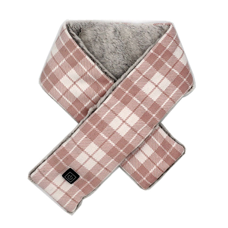Custom hot-selling USB rechargeable outdoor winter heating scarf with colorful fashion accessories