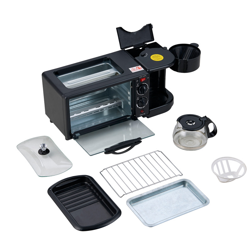 Factory Price 3 in 1 Multifunction Breakfast Machine Sandwich Oven Omelet Toaster Cooking Coffee 3 in 1 Breakfast Makers