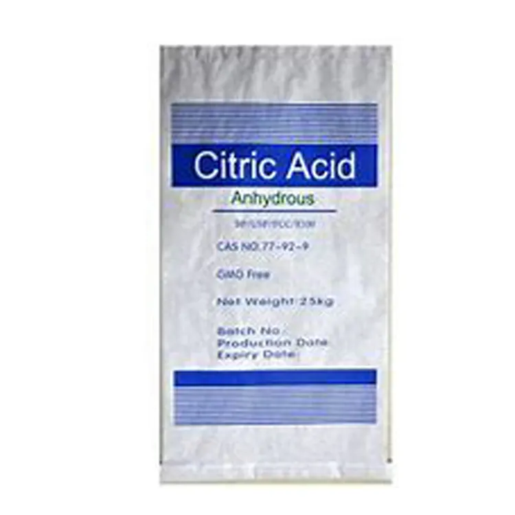 Food grade citric acid anhydrous powder ensign brand