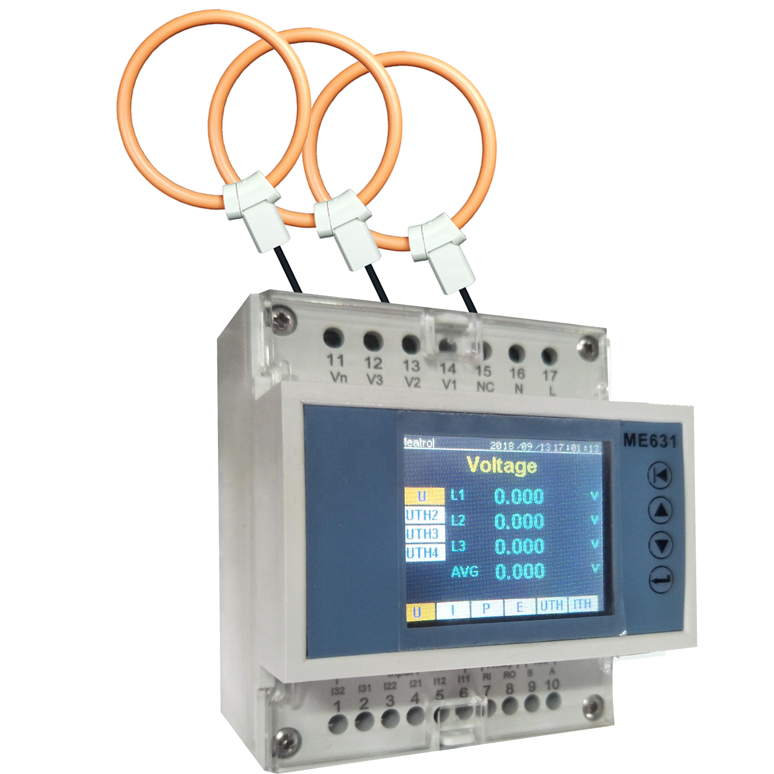 Многофункциональный Трехфазный RS485 modbus 500A 10KA умный измеритель энергии