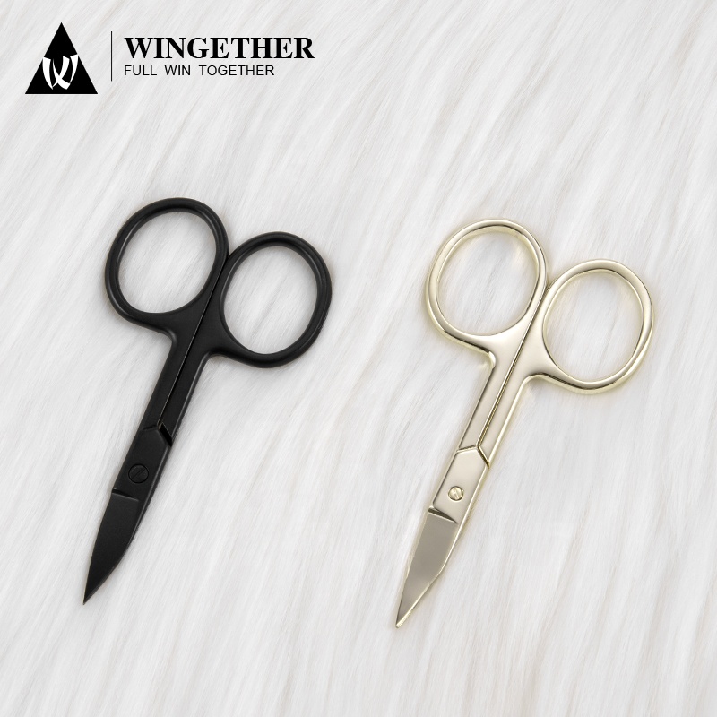Лидер продаж на Amazon, косметологические ножницы Wingether из нержавеющей стали, ножницы для зоны кутикулы, ножницы и пинцет для ресниц