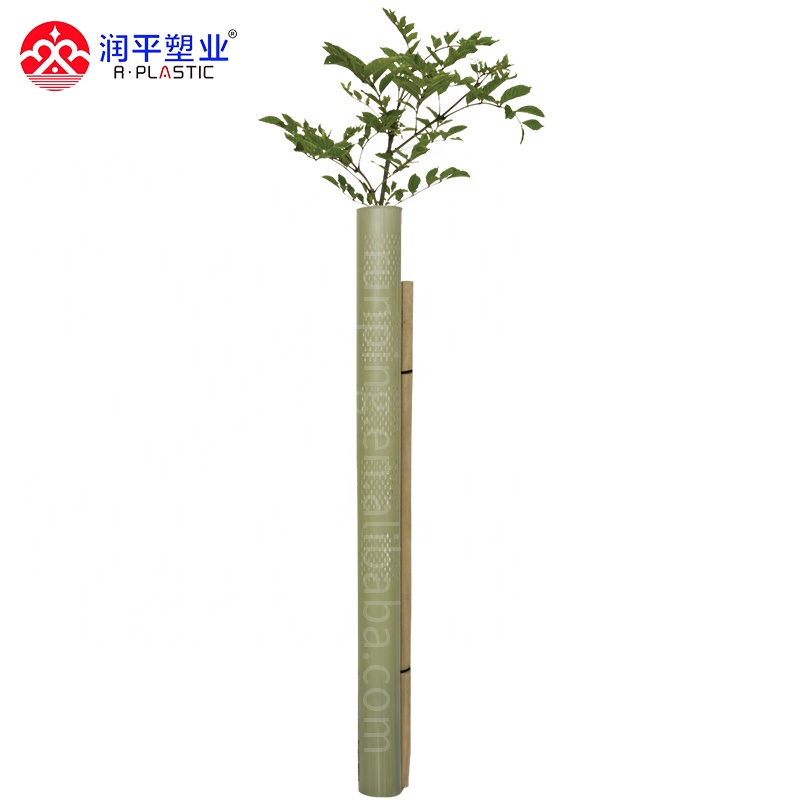 corrugated hollow plant tree trunk guard tube protector sleeve plastic