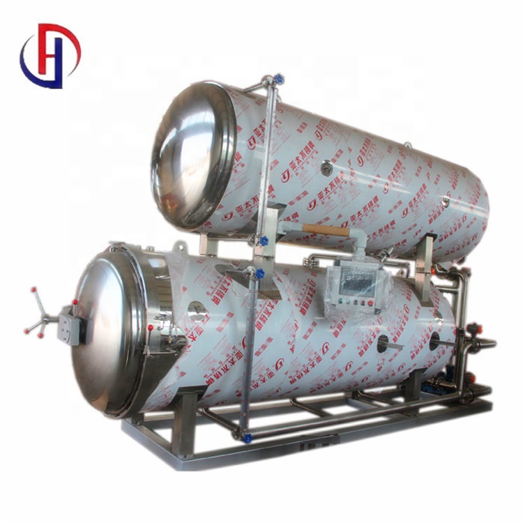 Commercial pork and beef products sterilization pot steak Patty retort sterilizer equipment corn and chickpeas autoclave machine