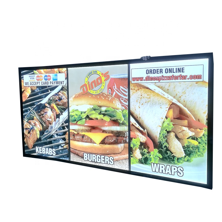 Wholesale Light Signs Menu Display Board Restaurant Advertising Fast Food Display Counter Menu Board