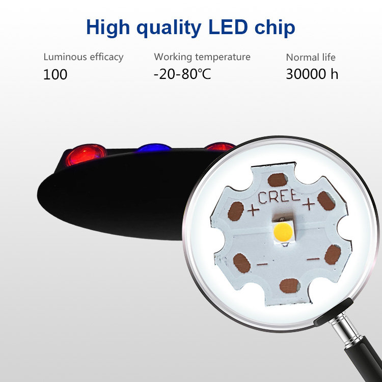 Наружная настенная лампа из черного и белого алюминия Cob 85 - 265 в 6 Вт IP65