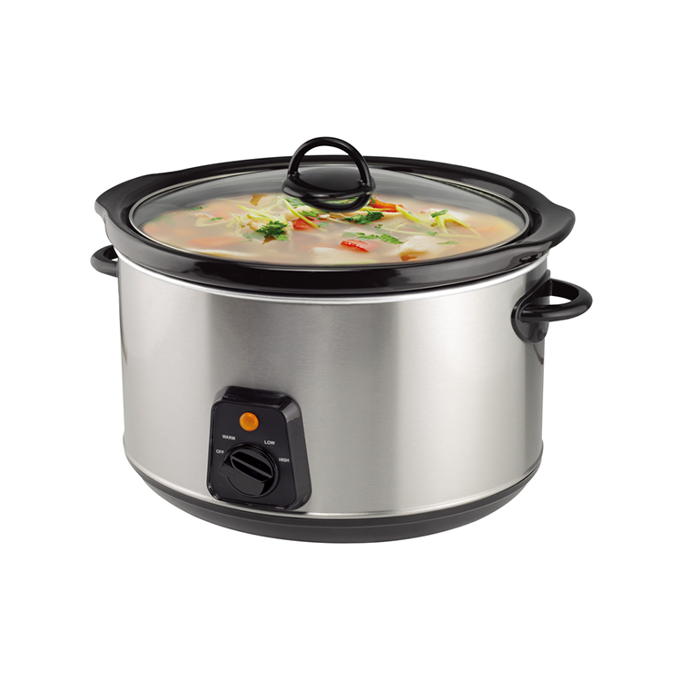 Wholesale Electric Stainless Steel Slow Cooker Pot With Digital Timer Panel