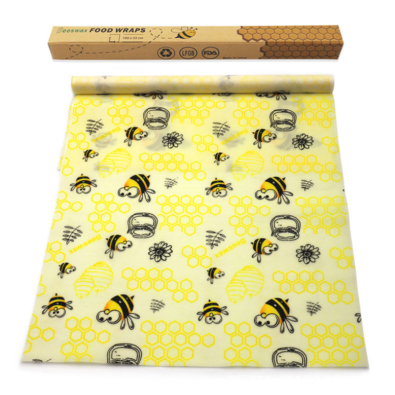 2020 горячая Распродажа, пищевая пленка beewax, многоразовые продукты, Экологически чистая пищевая пленка, рулон пчелиного воска