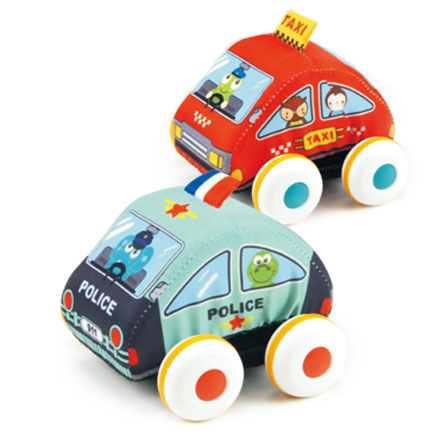 Huanger Funny 2 Pcs Cloth Toy Car Pull Back Autos For Baby
