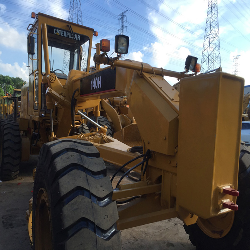 Подержанный автогрейдер Cat 140h/14H/12G/120G/120H/140/12, Подержанный автогрейдер 140 из Шанхая, Китай, честный поставщик