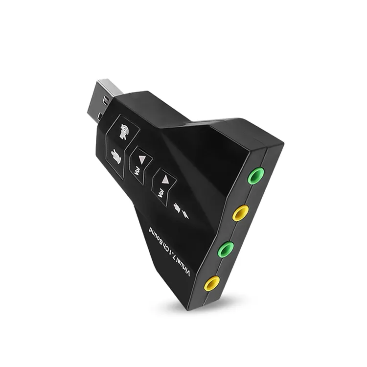 Hot New 7.1 channel USB 2.0 audio adapter USB 3d Audio converter sound card virtual