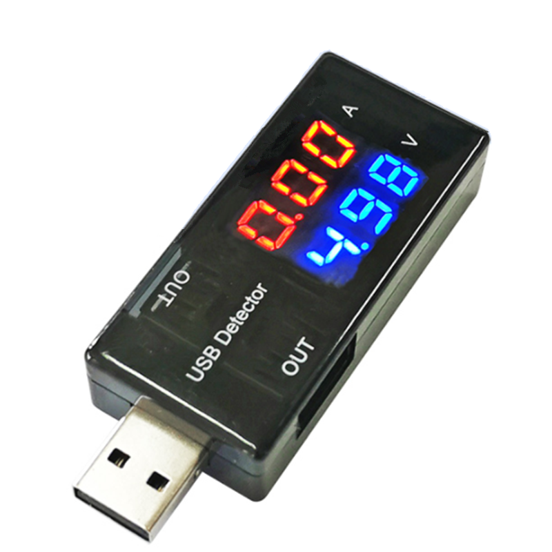 USB-тестер для измерения напряжения, двойной USB-измеритель