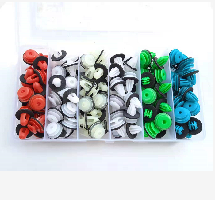 Bumper Retainer Clips Car Plastic Rivets Fasteners Push Retainer Kit Most Popular Sizes Auto Push Pin Rivets Set