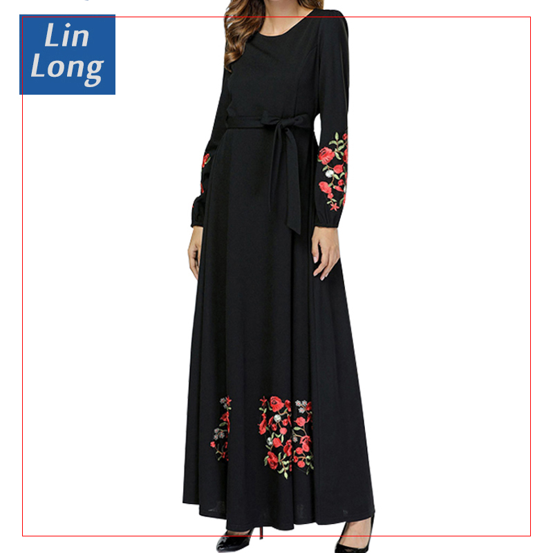 Дубай Исламская вышивка Abaya оптом