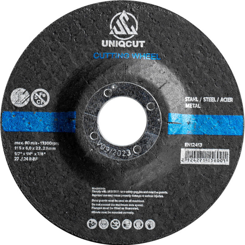 4-1/2 "x 1/4" x 7/8" Durable Abrasive Grinding Wheel Metal and Inox for Angle Grinder