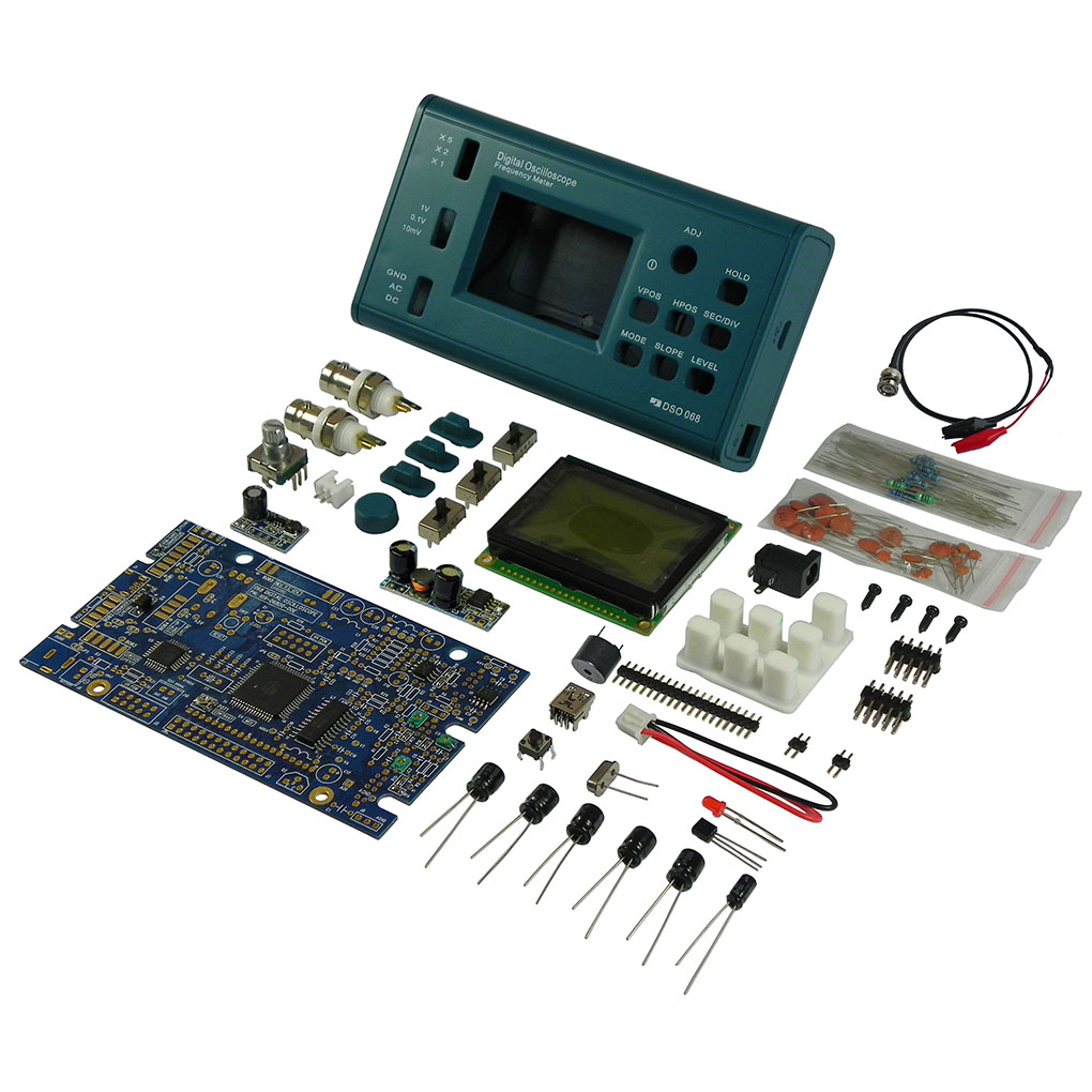 Pocket-sized Digital Oscilloscope E-learning Competition DIY Kit Parts DSO068 Frequency Meter