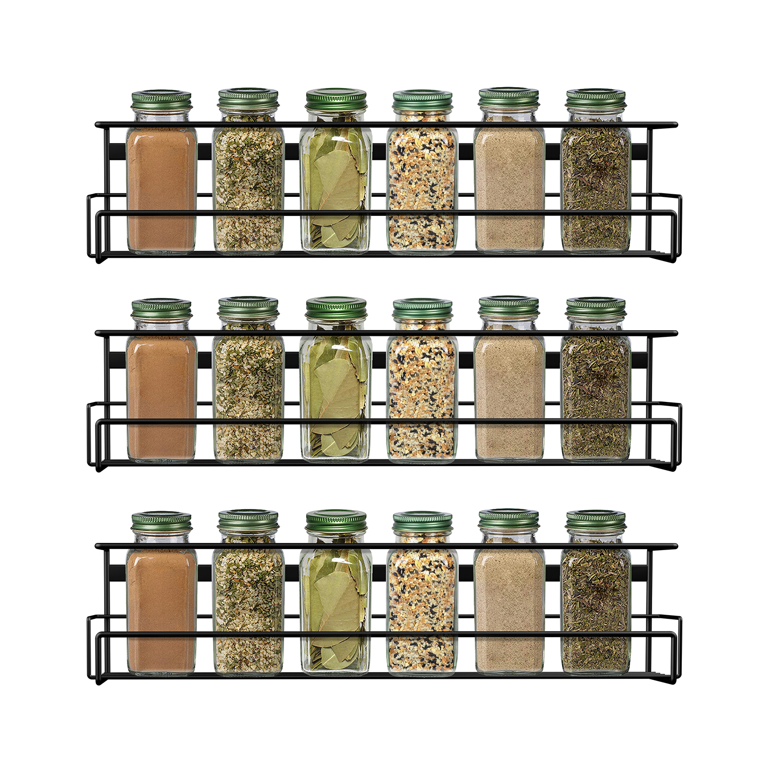 Wall Mounted Spice Rack   Metal Hanging Shelf Seasoning Organizer For Your Kitchen