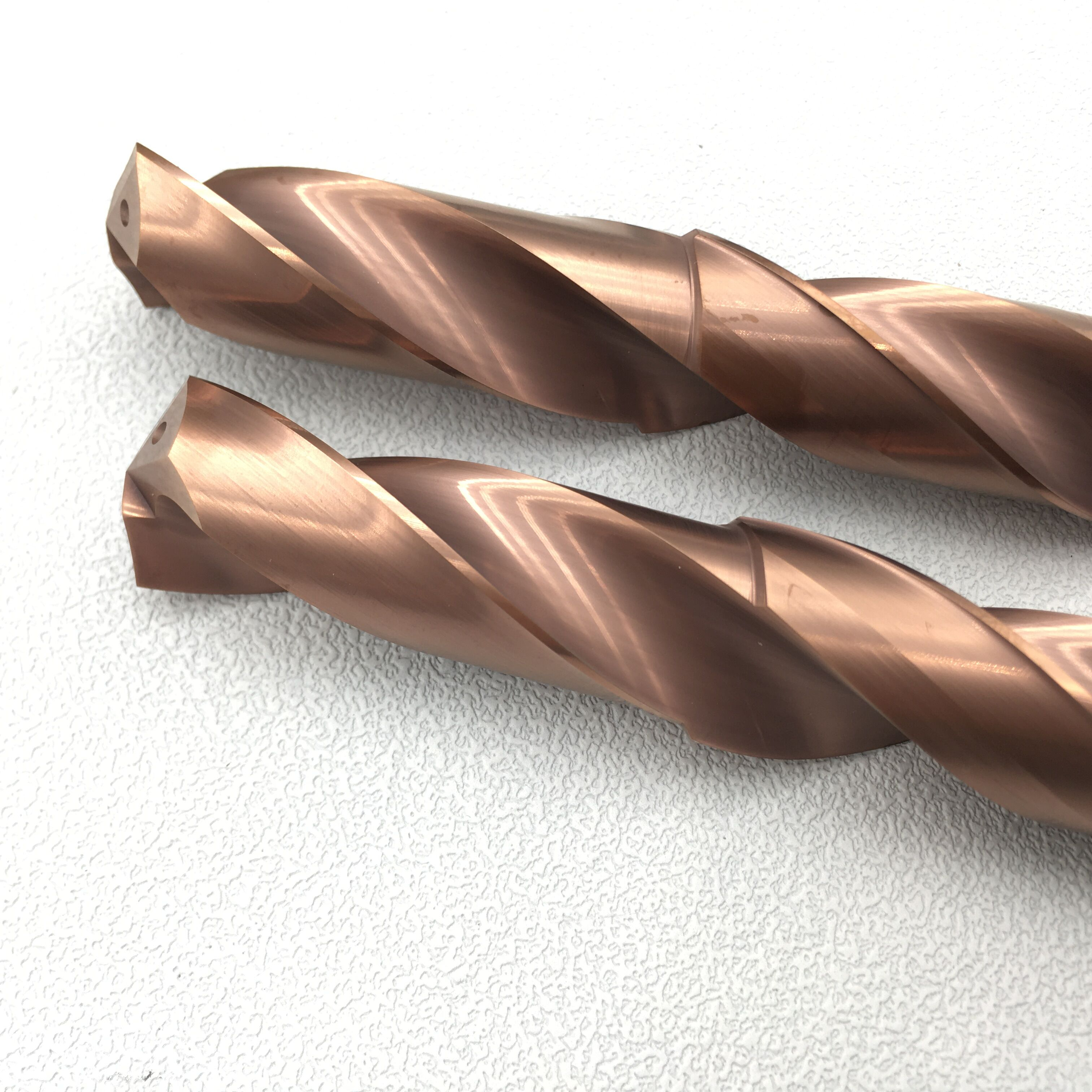 High hardness cemented carbide externally cooled drill bits 3XD 5XD