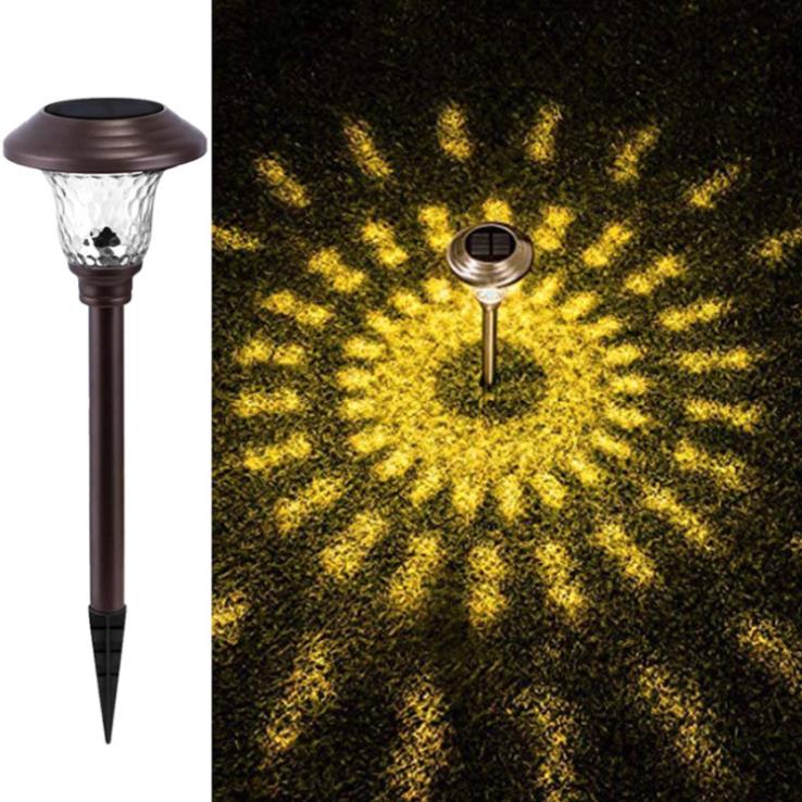Solar Pathway Lights Supper Bright Up to 12 Hrs Landscape Stake Glass Stainless Steel Waterproof Auto On/Off for Yard Patio Walk