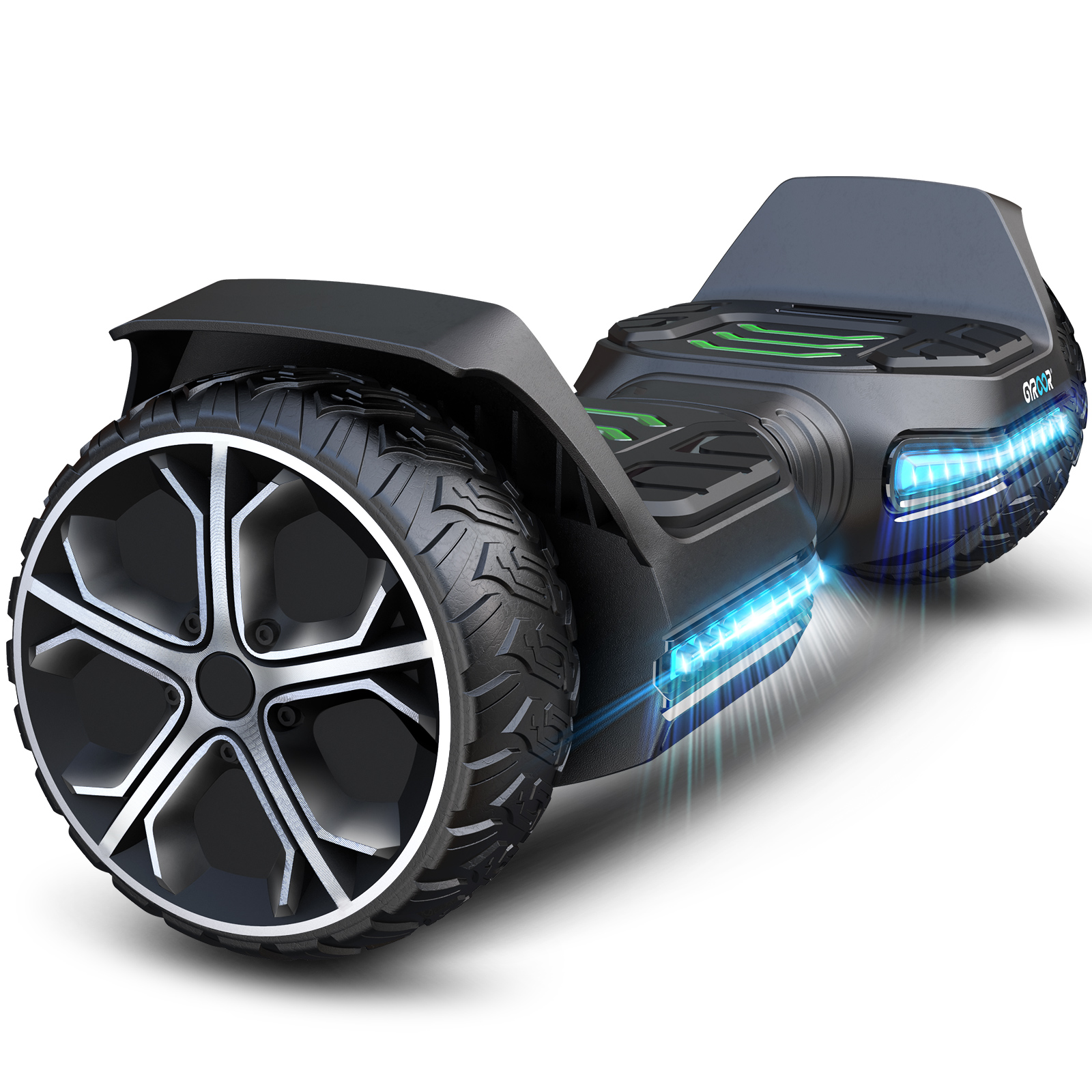 Дешевая короткая зарядка 120 кг нагрузка Smart Black Blue tooth Led Hoverboard