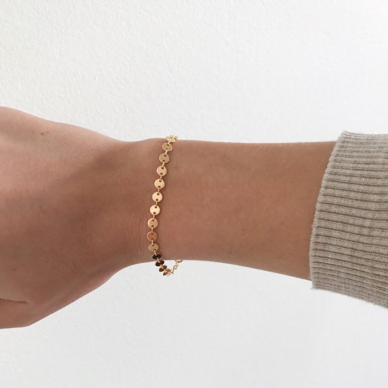 Hot Selling New Trendy 316L Stainless Steel Coins Chain Adjustable Jewelry Bracelet For Women