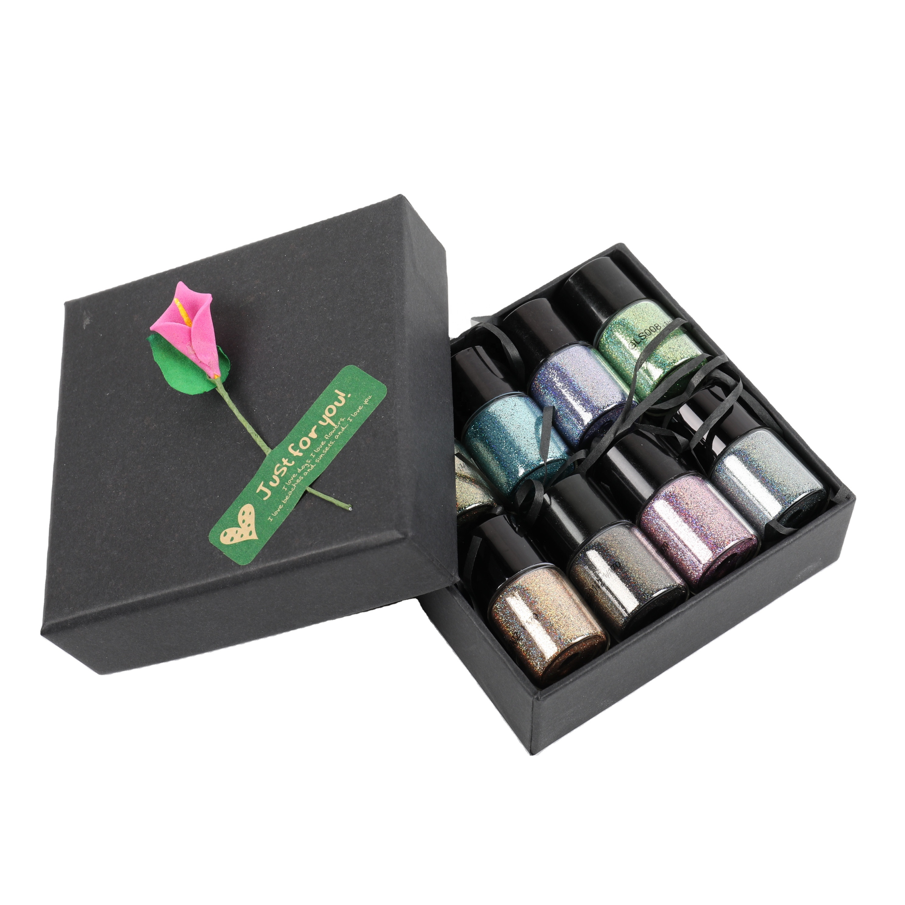 GUTENG Special Shapes shining Glitter Poly Flake Cosmetics Nail Art Glitter Powder for Nail Polish
