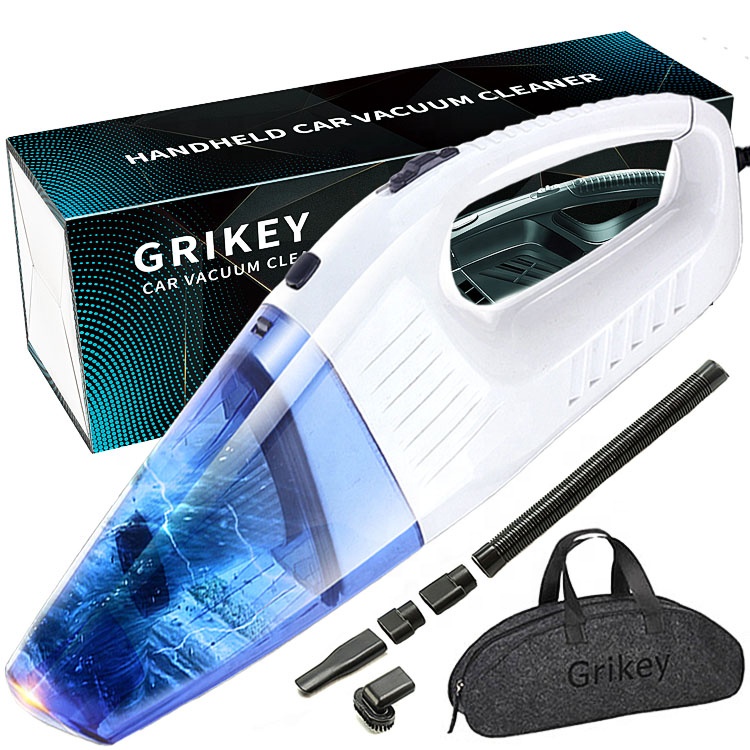 Автомобильный пылесос Grikey для сухой и влажной уборки, 120 Вт, 12 В