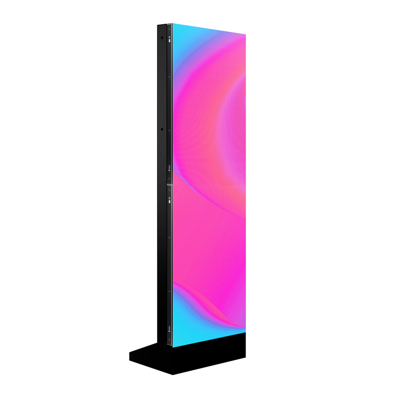 Italian Visual Communication Brand 216X768 Pixel Walled Multimedia Totem Advertising Equipment With 54X208,5X35Cm Size